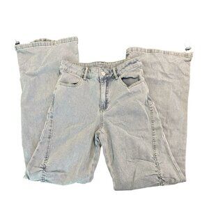 NWT Pacsun Women’s Bungee Cord Flare Jeans Size XS Light Indigo Y2K
